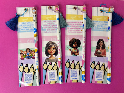Crayons et cartes personnalisés